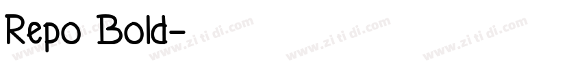 Repo Bold字体转换